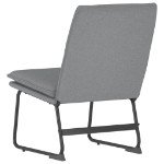 Sedia Lounge Grigio Chiaro 52x75x76 cm in Tessuto