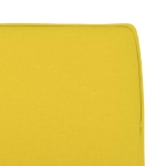 Sedia Lounge Giallo Chiaro 52x75x78 cm in Tessuto