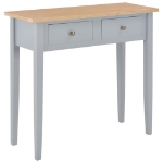 280054 Consolle da Trucco Grigio 79x30x74 cm in Legno