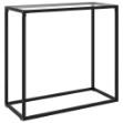 Tavolo Consolle Trasparente 80x35x75 cm in Vetro Temperato