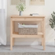Tavolo Consolle 80x40x75 cm in Legno Massello di Pino