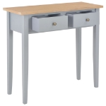 280054 Consolle da Trucco Grigio 79x30x74 cm in Legno