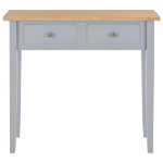 280054 Consolle da Trucco Grigio 79x30x74 cm in Legno