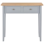 280054 Consolle da Trucco Grigio 79x30x74 cm in Legno