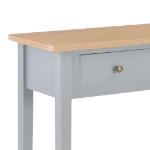 280054 Consolle da Trucco Grigio 79x30x74 cm in Legno