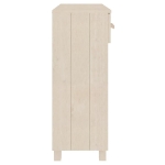 Consolle HAMAR Miele 90x35x90 cm in Legno Massello di Pino
