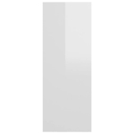 Tavolo Consolle Bianco Lucido 105x30x80 cm in Truciolato