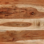 Tavolino da Salotto Ø52x30 cm in Legno Massello di Acacia