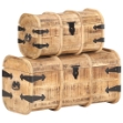 Bauli 2 pz in Legno Massello di Mango