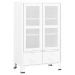 Armadio Classificatore Industriale Bianco 70x40x115 cm Metallo