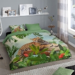 Good Morning Copripiumino JUNGLE 155x220 cm Multicolore