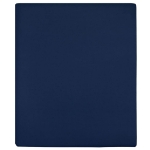 Lenzuola con Angoli Jersey 2pz Blu Marino 160x200 cm Cotone
