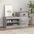 Scarpiera Grigio Sonoma 100x42x60 cm in Legno Multistrato