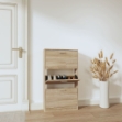 Scarpiera Rovere 59x17x108 cm in Legno Multistrato