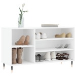 Scarpiera Bianca 102x36x60 cm in Legno Multistrato