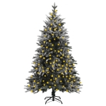 Albero di Natale Neve Fioccata Preiluminato 180 cm PVC e PE