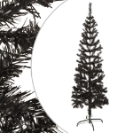 Albero di Natale Sottile Nero 150 cm