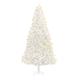 Albero Natale Artificiale Preilluminato Bianco 300 cm