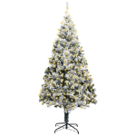 Albero di Natale Artificiale con Neve Fioccata Verde 300 cm PVC