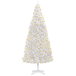 Albero di Natale Artificiale Preiluminato 400 cm Bianco