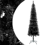 Albero di Natale Sottile Nero 180 cm
