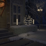 Albero di Natale 120 LED Bianco Caldo Ciliegio in Fiore 150 cm