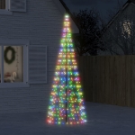 Illuminazione Albero di Natale su Pennone 550LED Colorato 300cm
