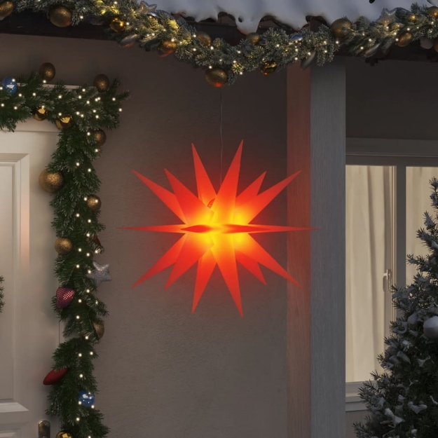 Luce di Natale con LED Pieghevole Rossa 100 cm