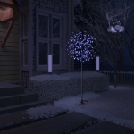 Albero di Natale 200 LED Blu Bianco Ciliegio in Fiore 180 cm