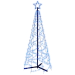 Albero di Natale a Cono Blu 200 LED 70x180 cm