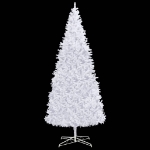 Albero di Natale Preilluminato con Palline e LED Bianco 400 cm