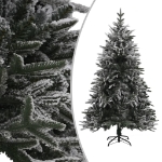 Albero di Natale Neve Fioccata Preiluminato 180 cm PVC e PE