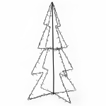 Albero di Natale a Cono 160 LED per Interni Esterni 78x120 cm