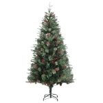 Albero di Natale con Pigne Verde 225 cm in PVC e PE