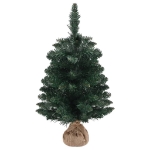 Albero di Natale Artificiale con Supporto Verde 60 cm PVC