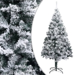 Albero di Natale Artificiale con Luci LED e Neve Verde 400 cm