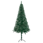 Albero Natale per Angolo con LED e Palline Verde 150 cm in PVC