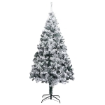 Albero di Natale Artificiale con Neve Fioccata Verde 210 cm PVC