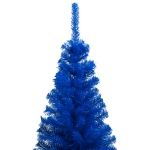 Albero di Natale Preilluminato con Palline Blu 240 cm PVC