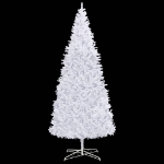 Albero di Natale Artificiale Preiluminato 400 cm Bianco