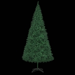 Albero di Natale Preilluminato con Palline Verde 500 cm