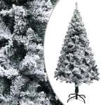 Albero di Natale Artificiale con Neve Fioccata Verde 120 cm PVC