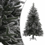 Albero di Natale Neve Fioccata Preiluminato 150 cm PVC e PE