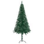 Albero Natale per Angolo con LED e Palline Verde 180 cm PVC