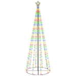 Albero di Natale a Cono Colorato 310 LED 100x300 cm