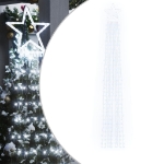 Illuminazione per Albero di Natale 320 LED Bianco Freddo 375 cm