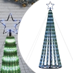 Illuminazione Albero di Natale a Cono 275LED Blu 180cm