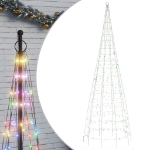 Illuminazione Albero di Natale su Pennone 550LED Colorato 300cm