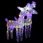 Renne di Natale 2 pz Multicolore 80 LED in Acrilico