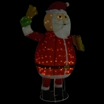 Figura Decorativa Babbo Natale con LED Tessuto Lusso 180 cm